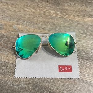 Ray Ban aviator flash lenses RB 3025 55|14 3N sunglasses